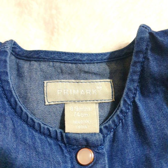 Baby Girl Denim Dress - Picture 3 of 4